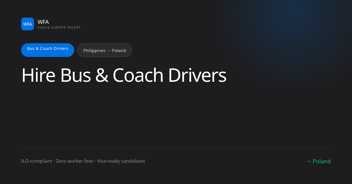 Hire Bus & Coach Drivers from Philippines | WorkersFromAsia ...